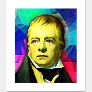 Walter Scott Colourful Portrait | Walter Scott Artwork 6 Posters and Art